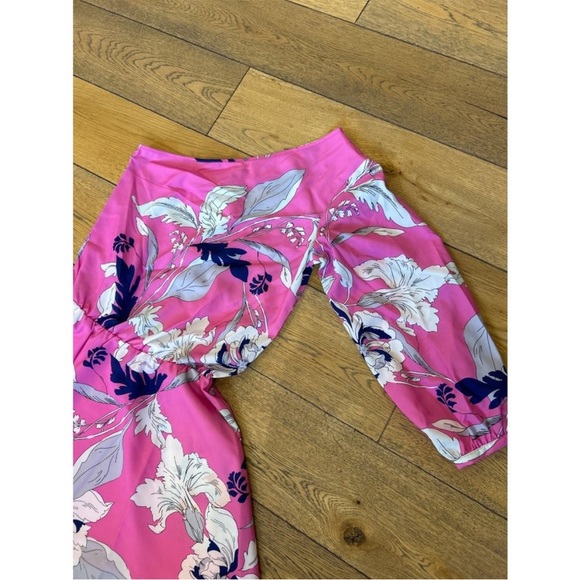 Yumi Kim One Shoulder Floral Dress Eastern Garden Pink Size Small - Picture 6 of 8